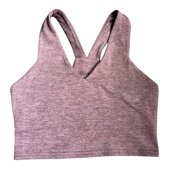 Quince Ultra-Soft V-Neck Cropped Tank Women’s Size XS Yoga Pilates - Picture 1 of 6